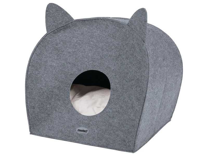 НОВИ! Хралупа къща за котки с мека възгавница