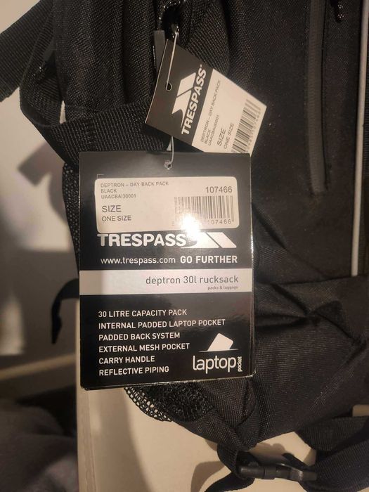 Черна раница Trespass