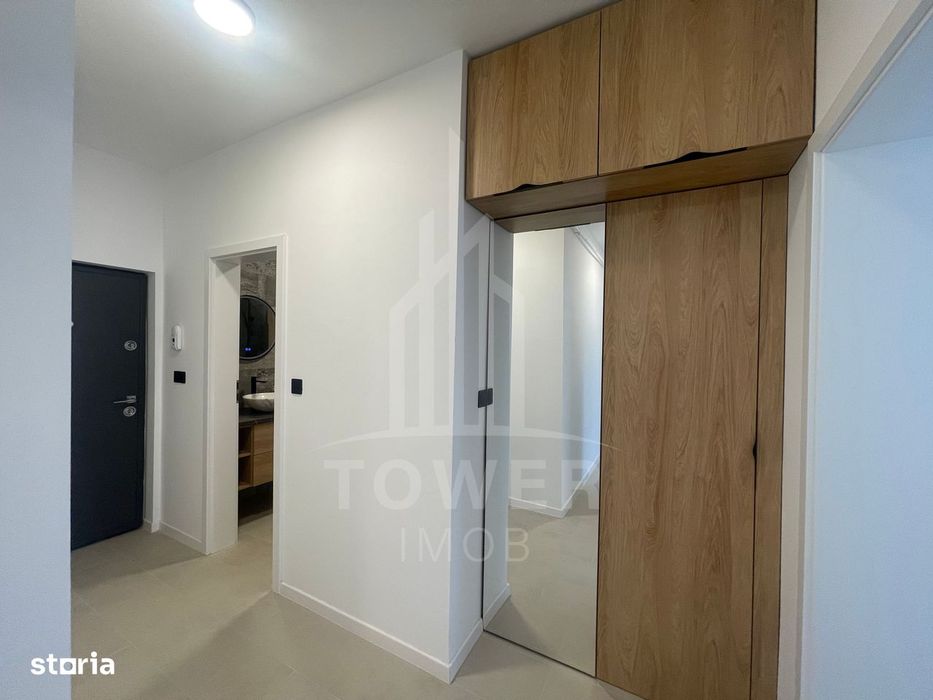 Apartament 2 camere decomandat,et 1-55mp,mobilat,6mp balcon,zona Brana