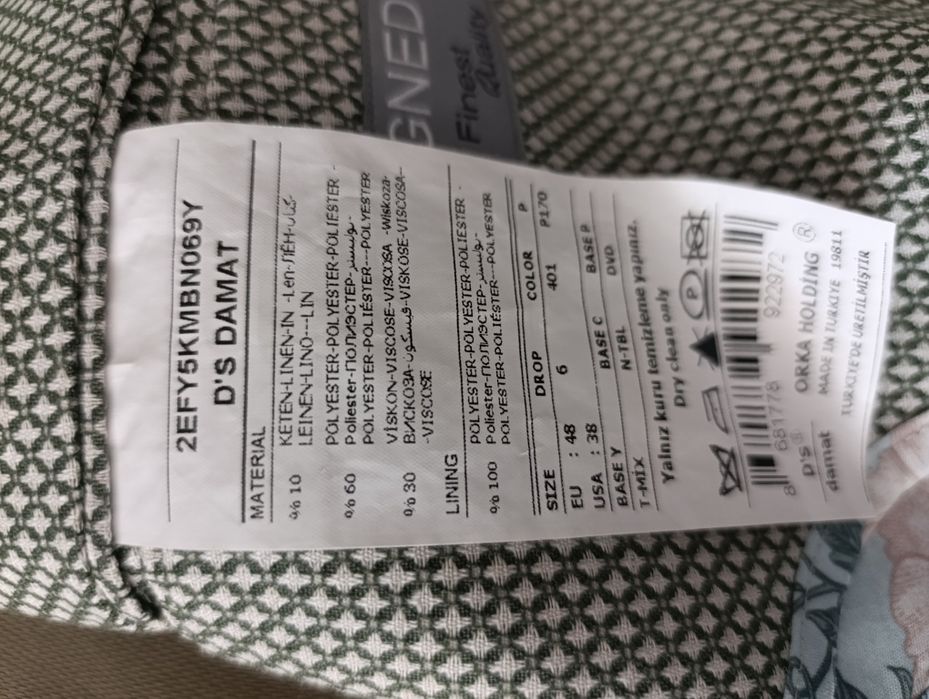 Costum D'S Damat bărbați nr48 (48)