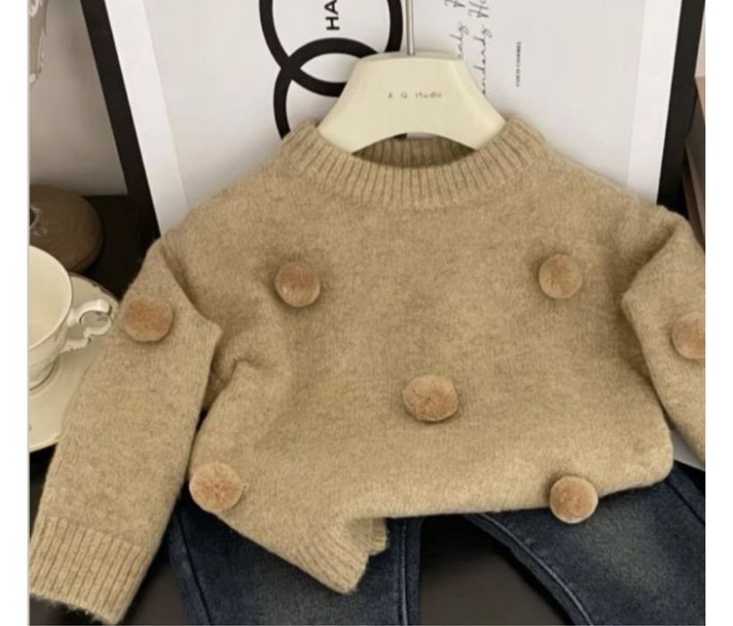 Свитер бежевый для девочек