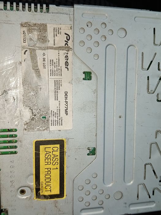 PIONEER DEH P77 cd player