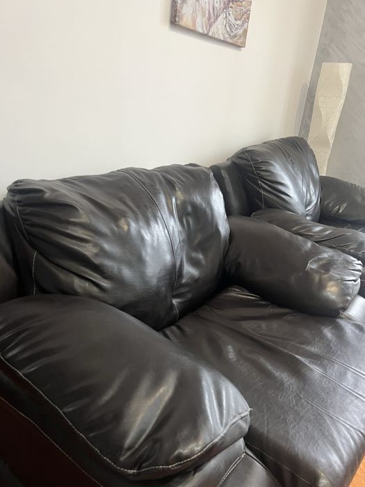 Set fotolii partial piele