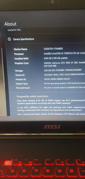 Laptop de vânzare - 1500 lei
