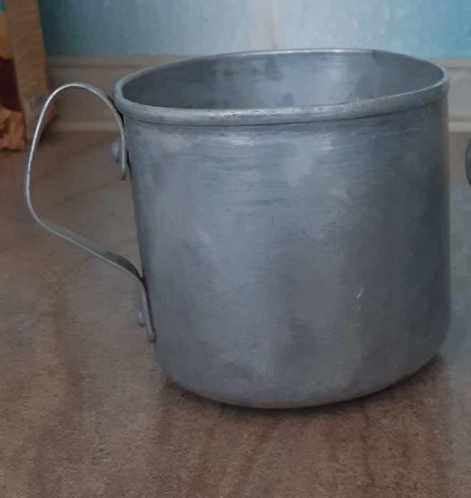 Кружка. Советский алюминиевый бидон 3 литра, кружка