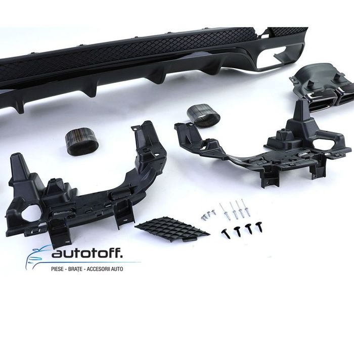 Difuzor bara spate compatibil Mercedes GLS X166 Facelift (15-19) Black Look