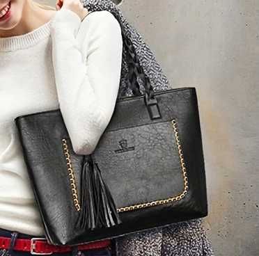 Нова дамска черна чанта ! Нова дамска кафява чанта , цвят камел чанта!