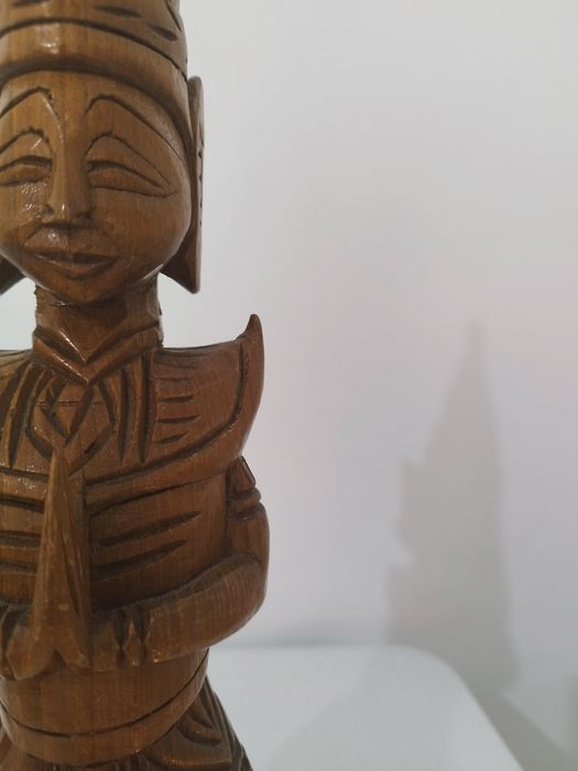 Statuetă thailandeză Teppanom sculptată în lemn
