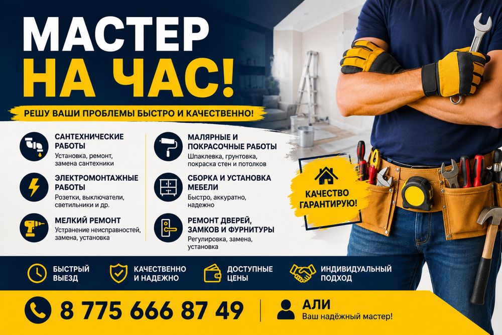 Мастер на час — мелкий ремонт по дому