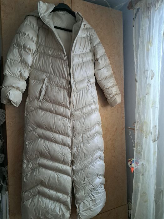 Palton bej model lung