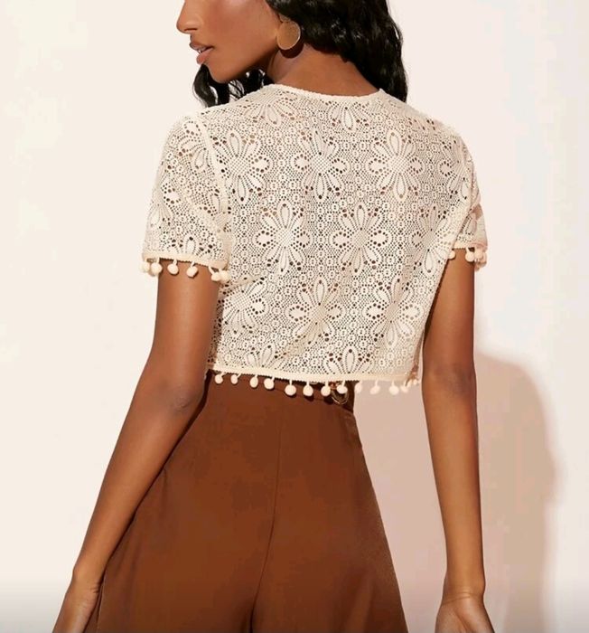 НОВО! Ажурна блуза в бохо стил