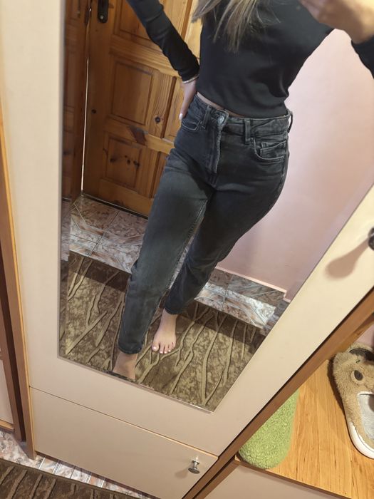 Черни дънки Stradivarius S/XS