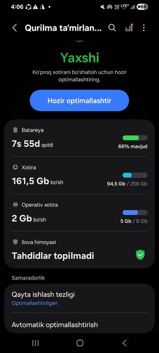 Juda Arzon telefon Samsung S21+ 5G 8/256