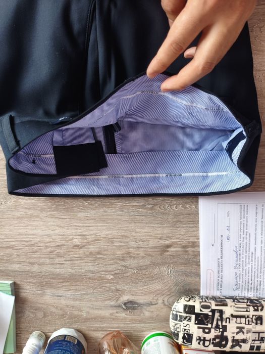 Пиджак + брюки в темно синем цвете