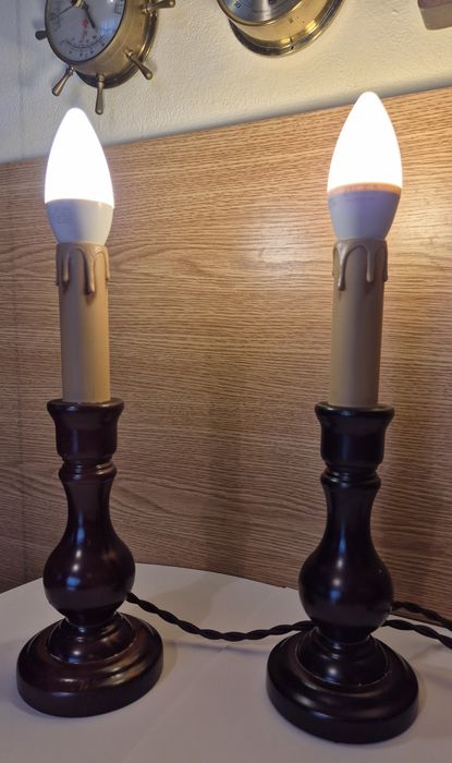Set 2buc sfeșnice electrice tip lumânare perfect funcționale