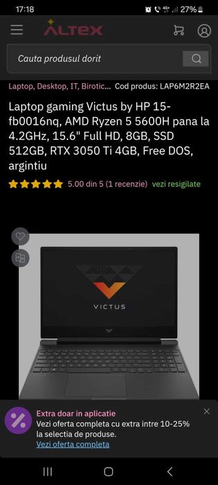 Se vinde Leptop Gaming!