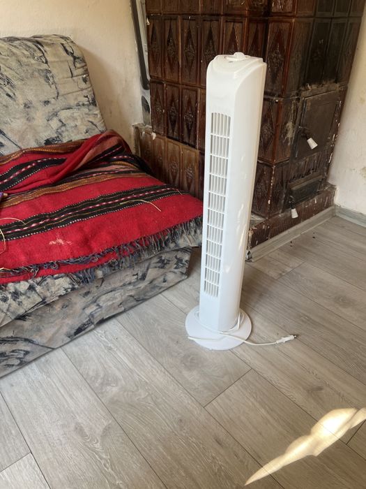 EQUATION Ventilator turn Tower 2, 42 W, H 81 cm, alb
