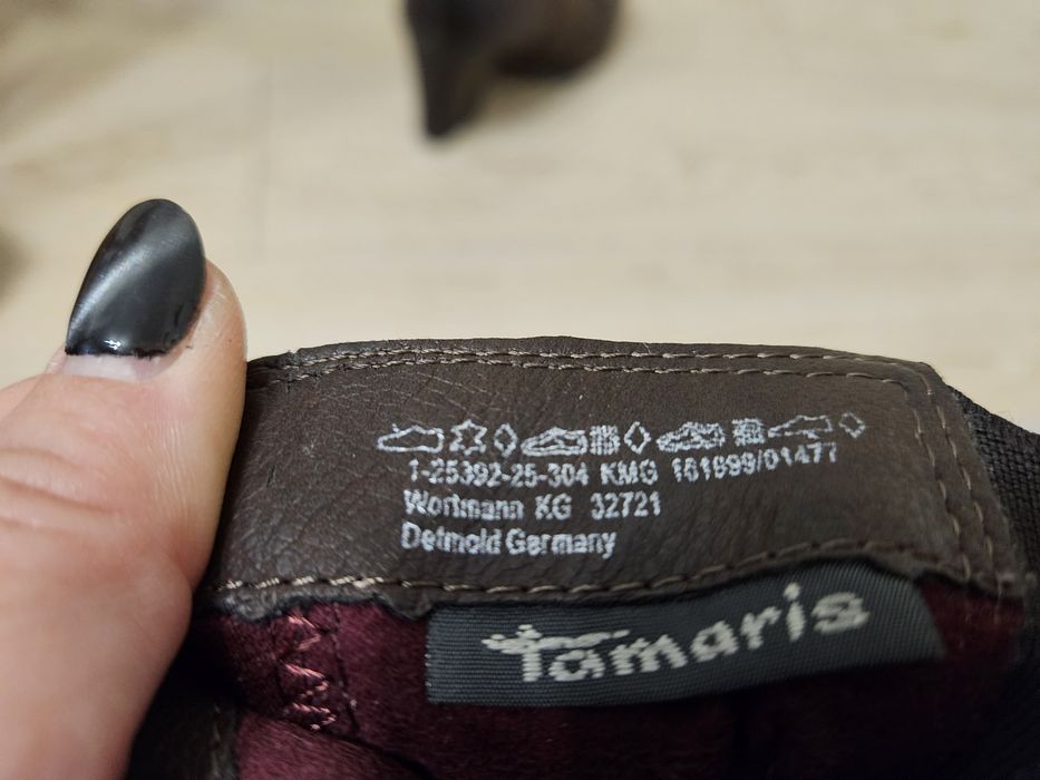 Botine maro femei Tamaris