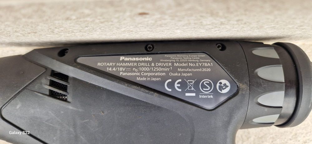 Panasonic rotopercutor,sabie pe acumulator