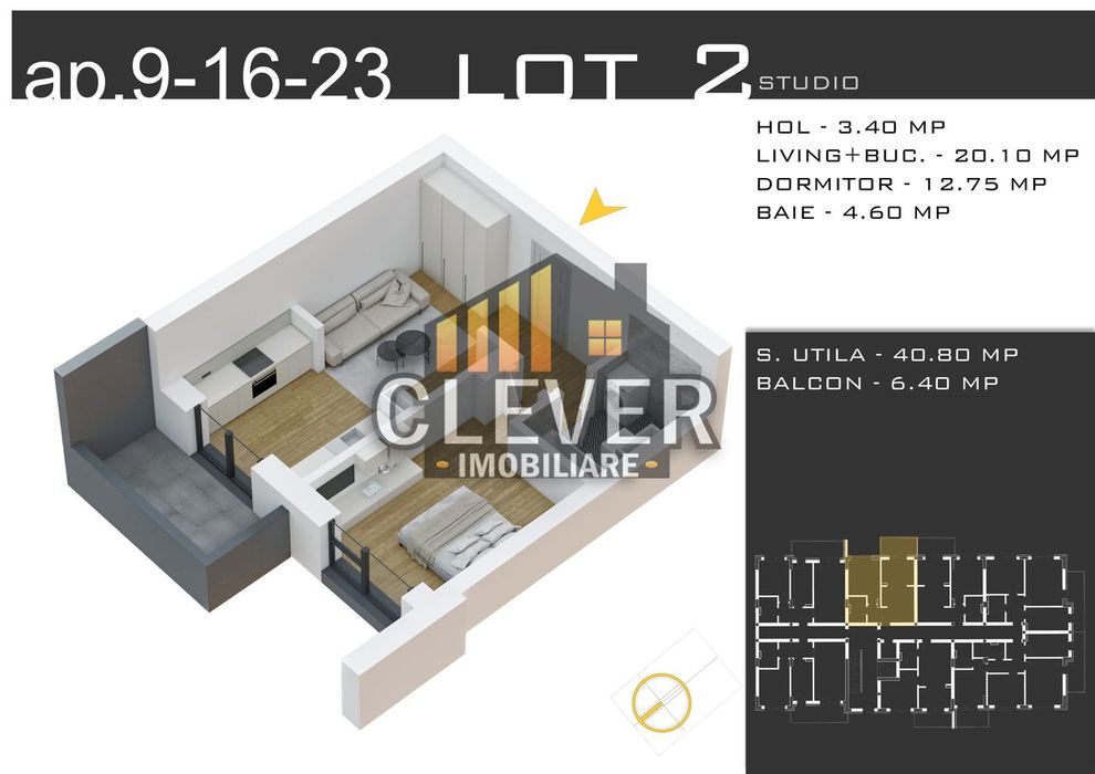 2 camere Pallady | 47,20 mp | Promo parcare | Metrou Nicolae Teclu