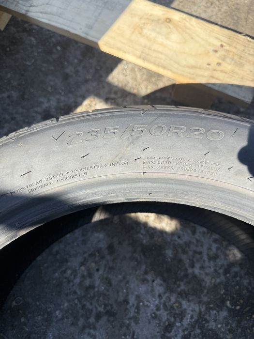 2 броя летни гуми Hankook 235/50 R20 Dot 2025 ном 726