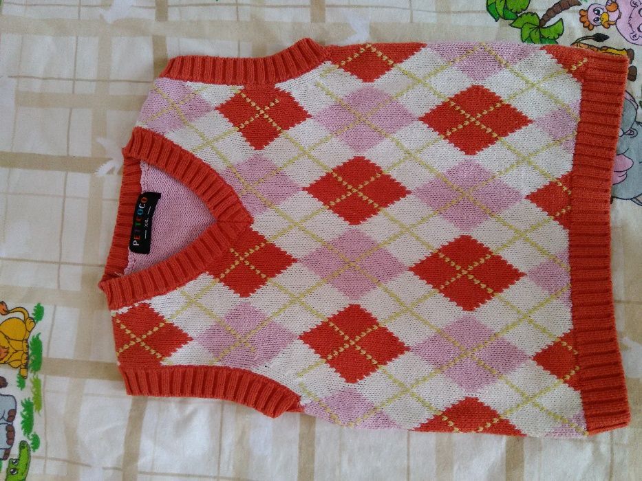 Маркова риза Fox kids и пуловер без ръкав