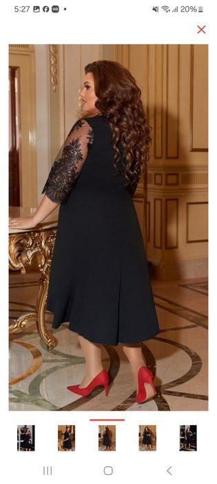 Вечернее новое платье.