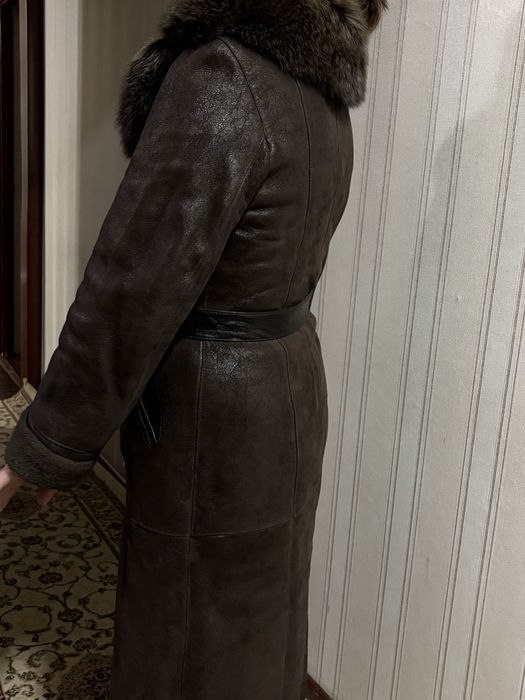 Кожанная дубленка