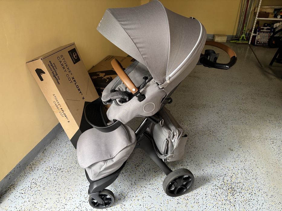Stokke Xplory X + бебешки кош - цвят Modern Grey