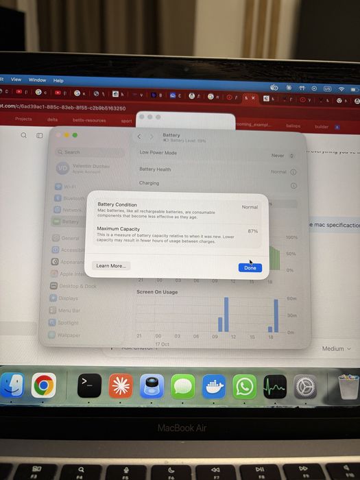 Macbook Air M1 8 RAM 256 SSD