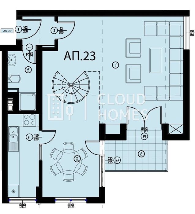 Продава се Мезонет в София, Манастирски ливади - 150 кв.м за 1054 €/кв.м - Снимка #1