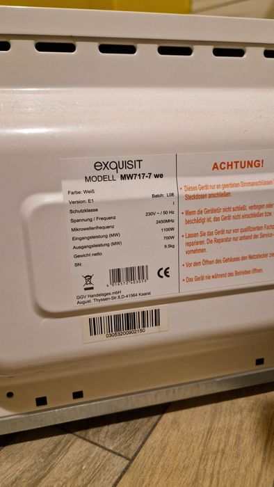 Cuptor cu microunde Exquisit MW717-7, 700W