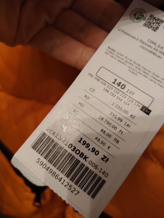 Geaca de iarna baieti 140 Coccodrillo