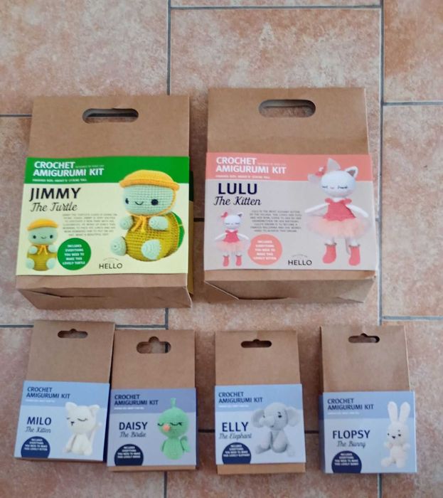 Продавам 6 комплекта амигуруми