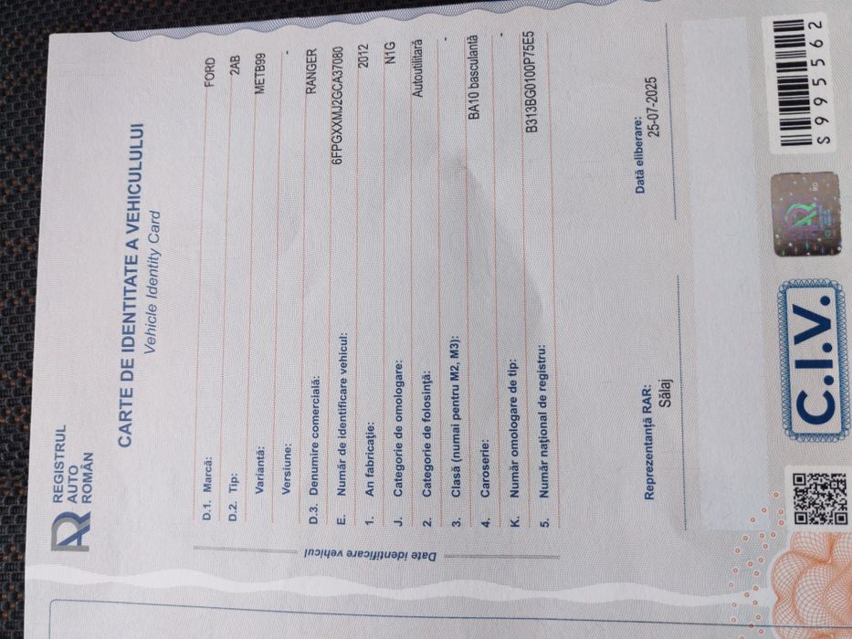 Ford RENGER 4x4 2012 basculabil