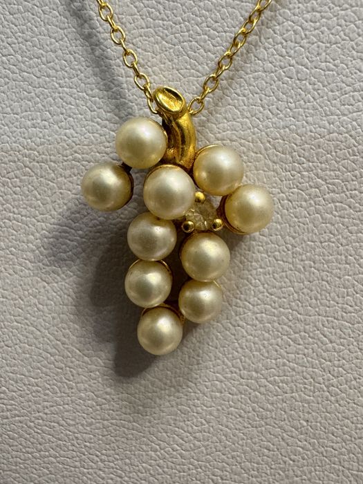 Colier din argint 925 placat cu aur, lant doua pandantive (stugure)