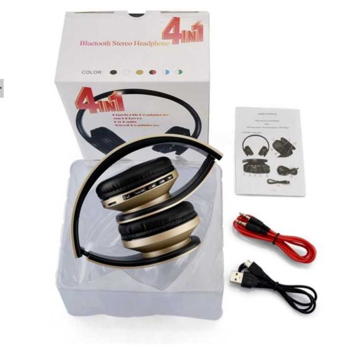 Casca bluetooth 4 in 1, mp3 play, radio fm, phone speaker, stereo hifi