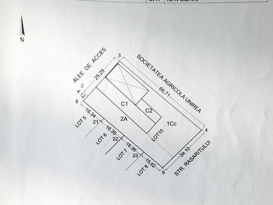 Vand teren intravilan 2208 mp in Navodari