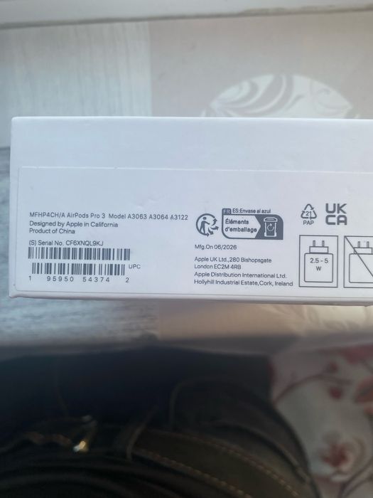 Vand Airpods pro 3