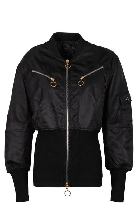 PINKO оригинален черен  бомбър с оребрена талия, р. S