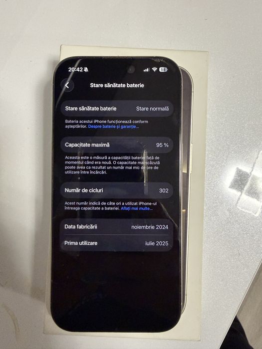 Iphone 16 Pro natural titanium 128gb