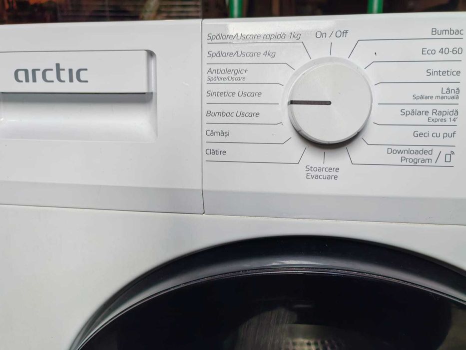 Masina de spalat rufe frontala cu uscator ARCTIC APLWD741262WST, 7/4 kg, 1200rpm, Clasa D/E, alb