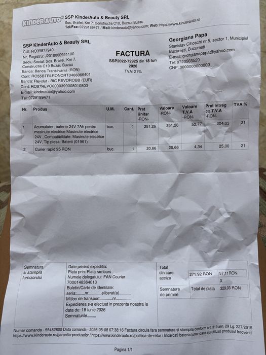 ATV electric pentru copii