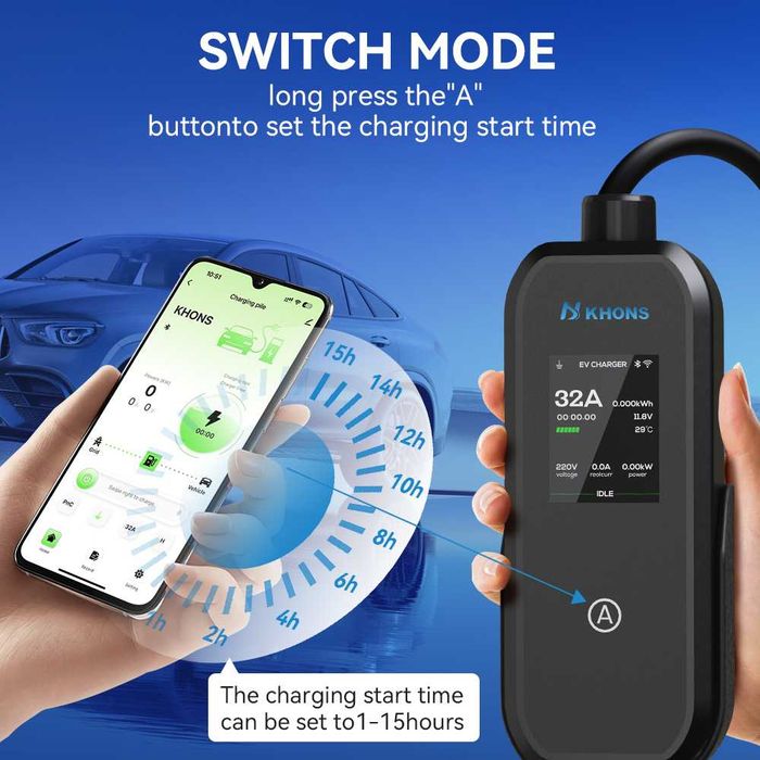 Statie încărcare EV 7kw, Wi-fi  [BYD,Kona, Spring, MG]