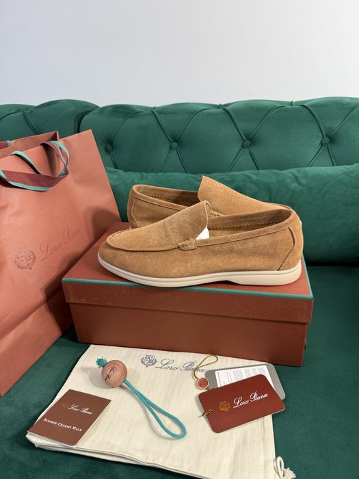 Mocasini Loro Piana piele naturala 100% Full Box colectie noua