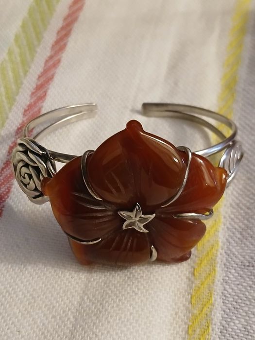 Bratara argint 925 cu piatra carniol