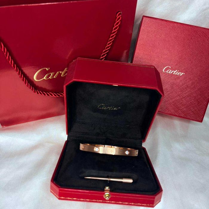 Brățară Cartier Love Aur Rose - nouă, în cutie