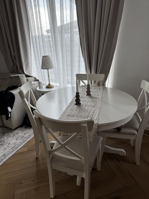 Masa extensibila Ingatorp + 4 scaune