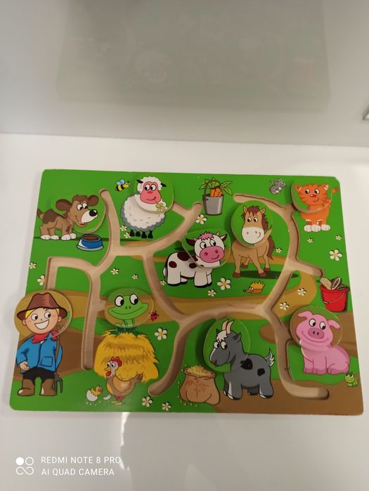 Дървена образователна игра