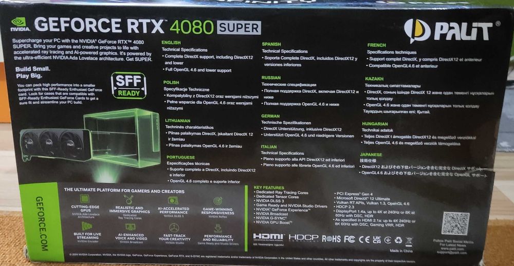 Видео карта Palit GeForce RTX 4080 Super 16GB Infinity 3 OC